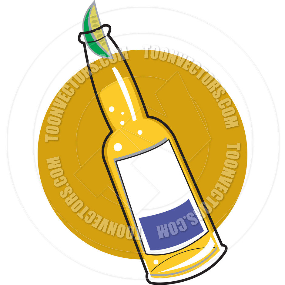 940x940 Cartoon Beer Bottle Vector Illustration By Clip Art Guy Toon