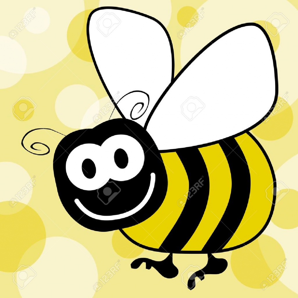 1024x1024 How To Draw A Cartoon Bumble Bee Bumble Bee Cute Bee Clip Art Love