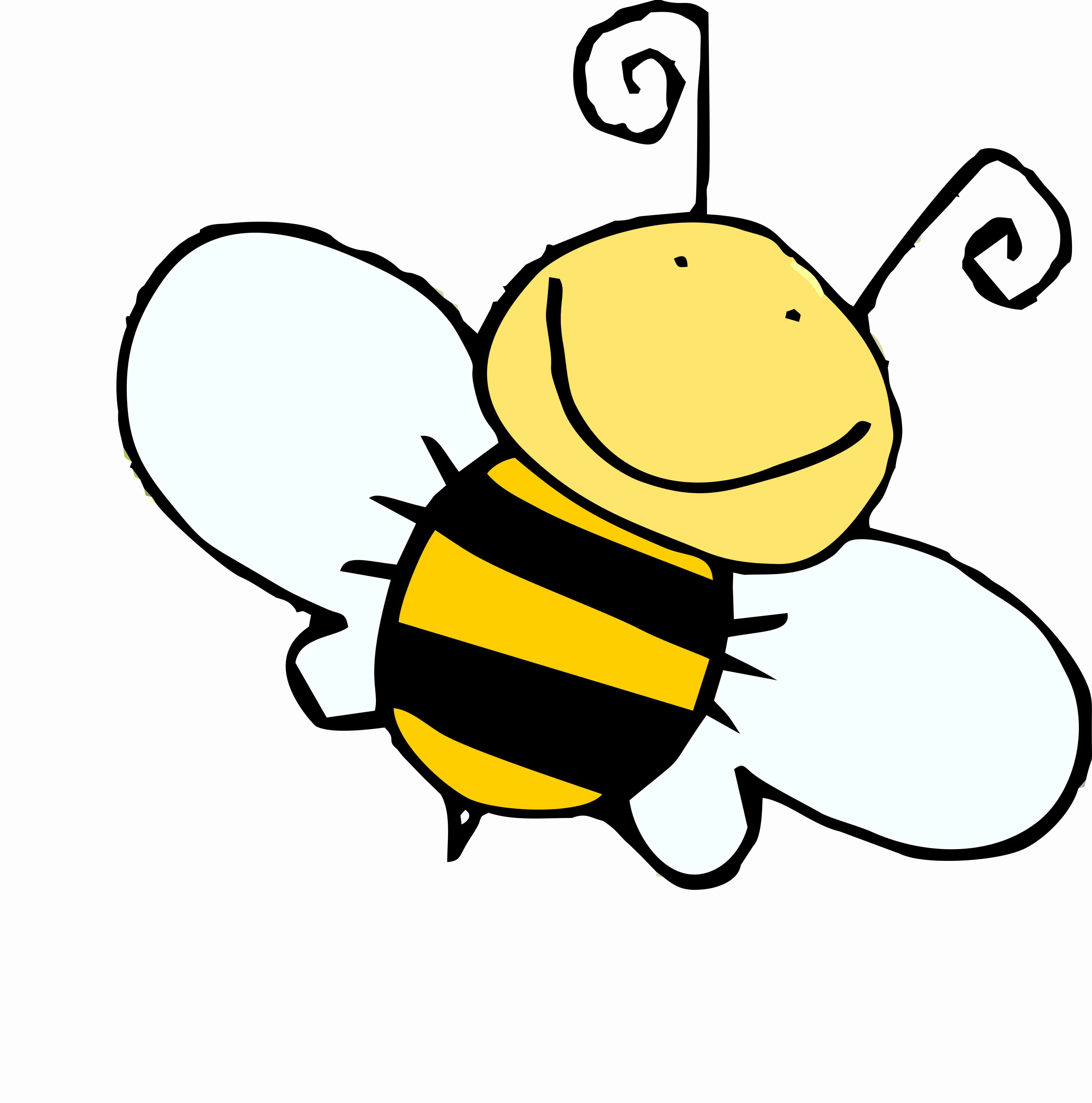 4948x5000 Bees Clipart Simple Cartoon