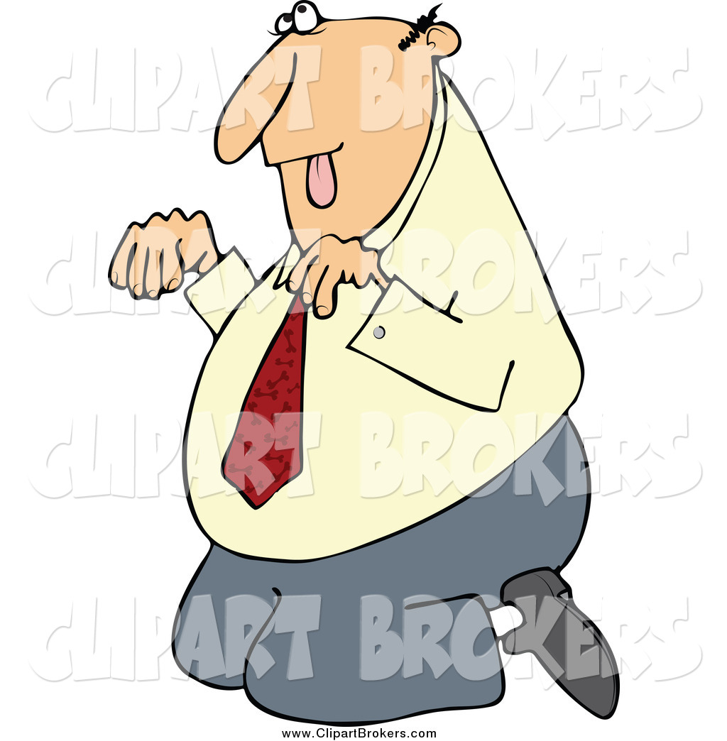 1024x1044 Clip Art Cartoon Of A White Businessman Begging On His Knees By