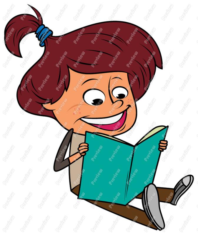 673x800 Cartoon Pictures Of Children Reading