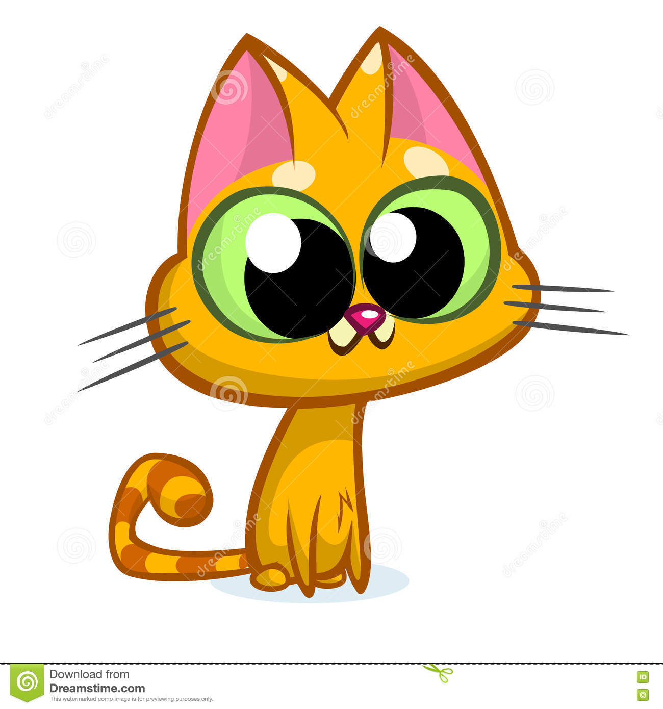 1300x1390 Clipart Ktty With Big Eyes