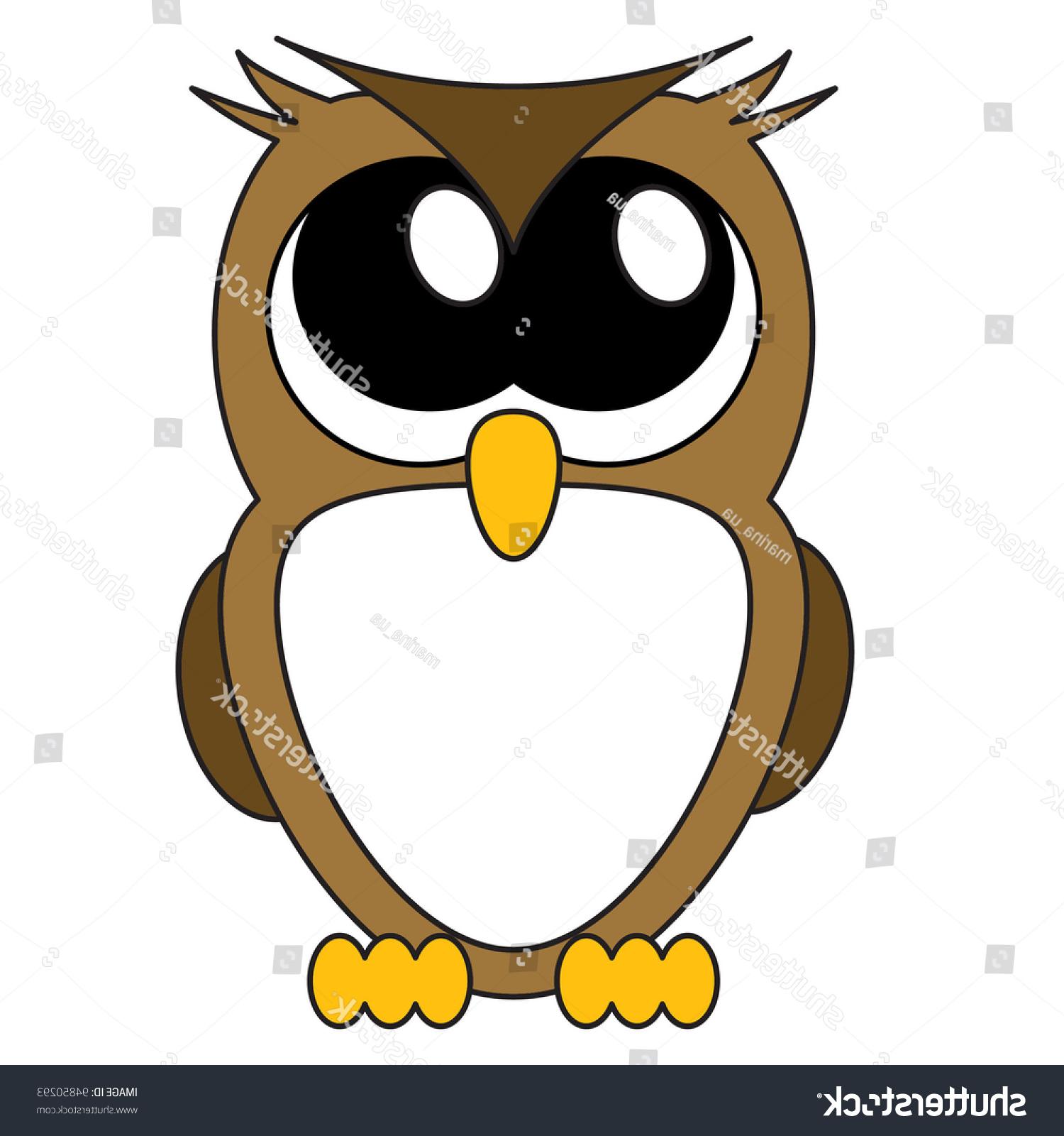 1500x1600 Top Stock Vector Cute Cartoon Owl With Big Eyes Cdr