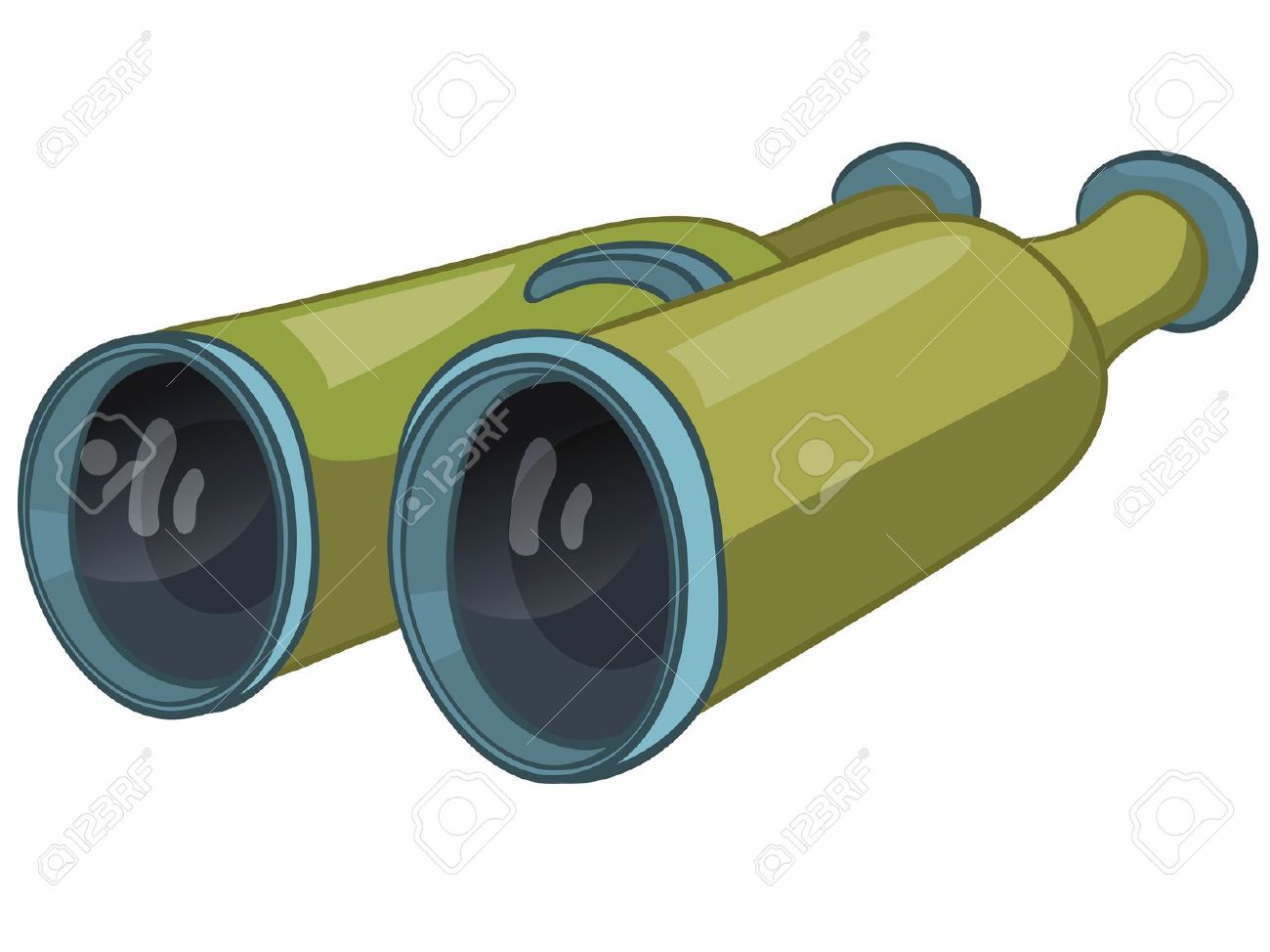 1300x974 Green Clipart Binoculars