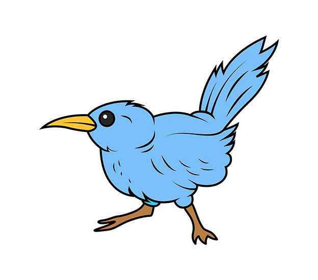 624x550 Download Free Cartoon Flying Bird Isolated On White Vector