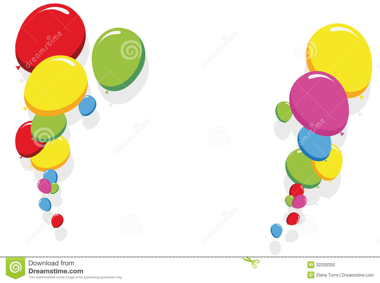 1300x968 Party Birthday Border Clipart