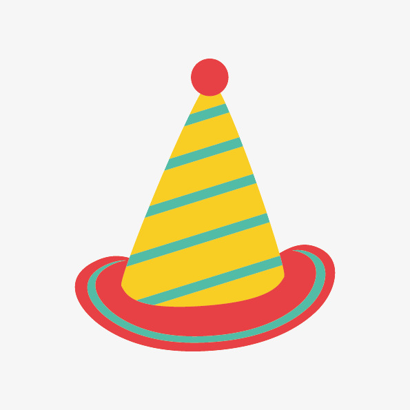 595x595 Birthday Hat Cartoon Element Free Download, Birthday Hat, Cartoon