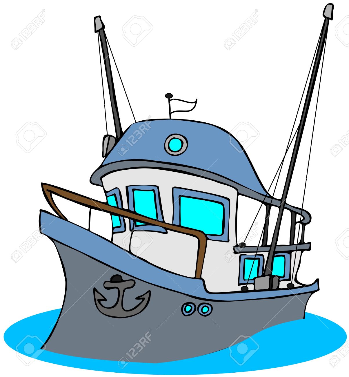 1204x1300 Fishing Boat Clipart Cartoon