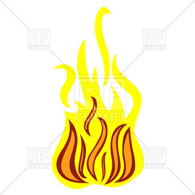 400x400 Cartoon Bonfire Royalty Free Vector Clip Art Image