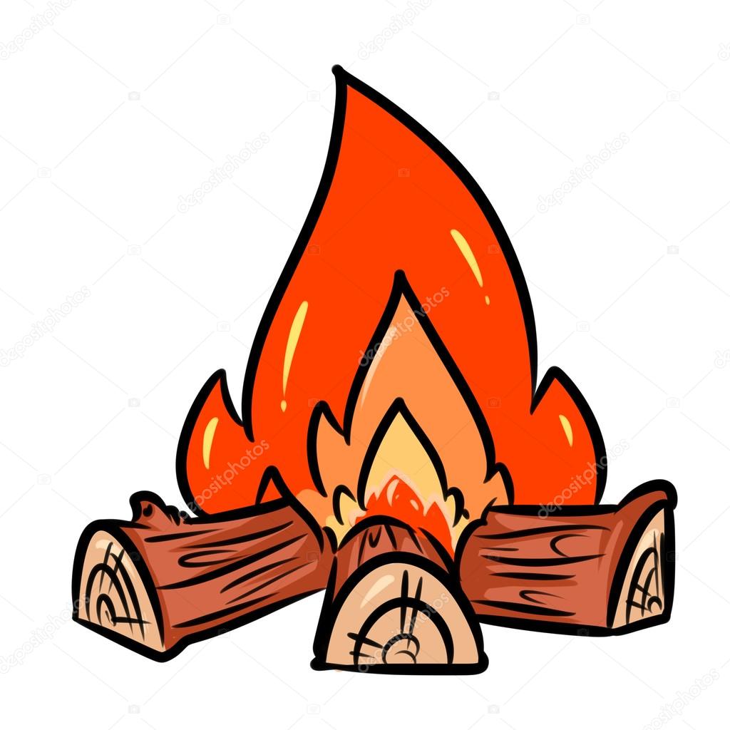 1024x1024 Fire Bonfire Cartoon Stock Photo Efengai