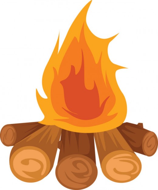520x626 Bonfire Cartoon Clipart Panda