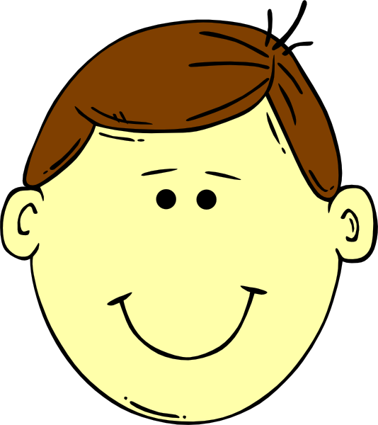 534x600 Brown Headed Boy Clip Art