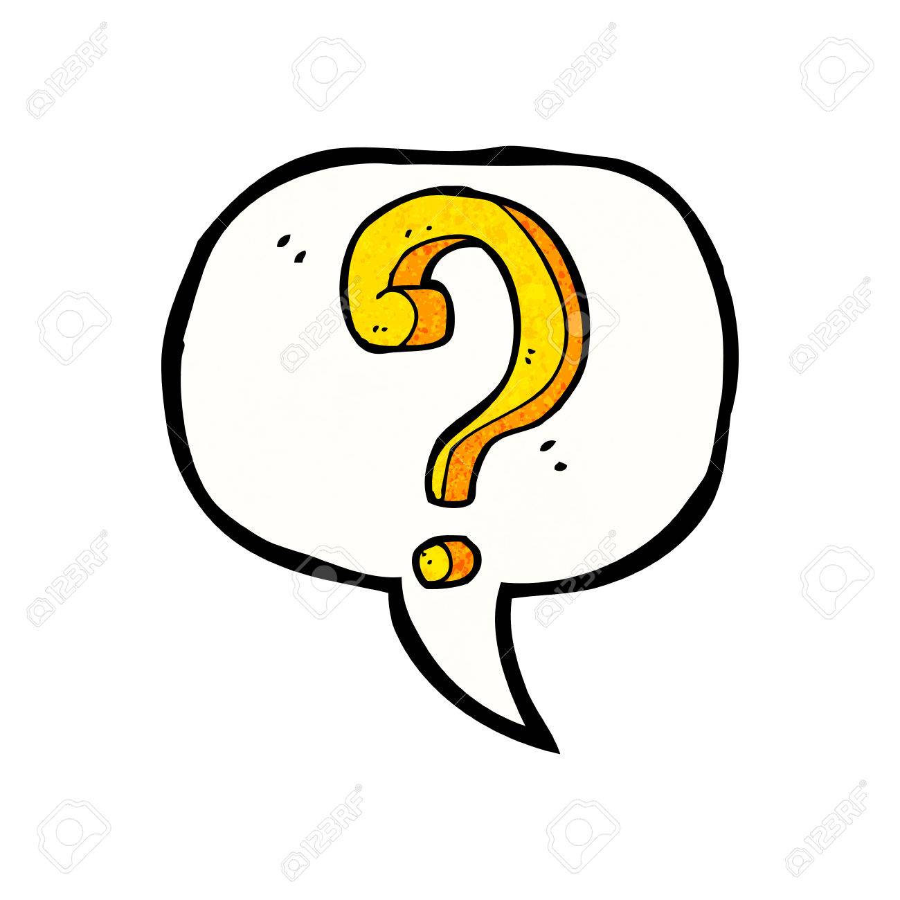 1300x1300 Cartoon Question Mark With Speech Bubble Royalty Free Cliparts