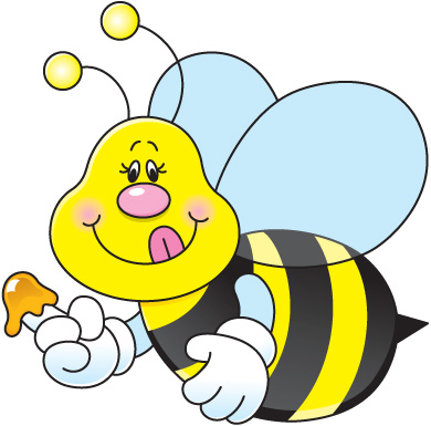 390x385 Clipart Bees