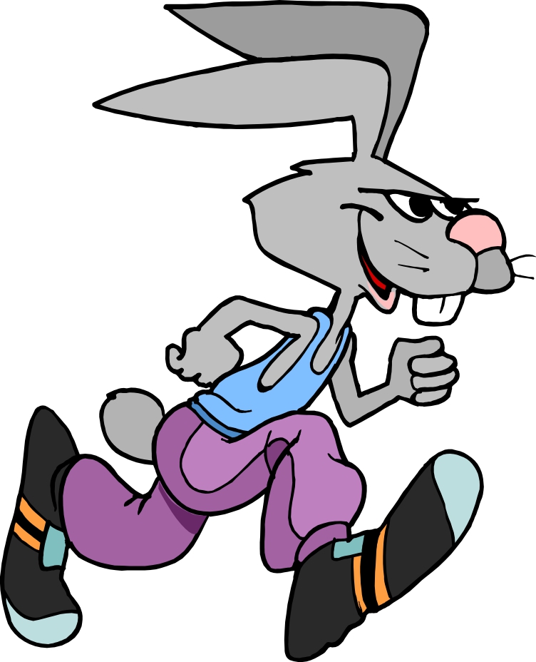 752x928 Clipart Images Of The Easter Bunnies Running