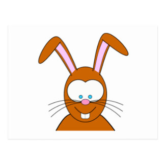 324x324 Cartoon Bunny Rabbit Postcards Zazzle