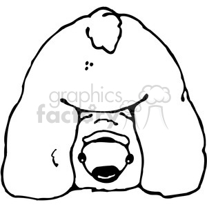 300x300 Royalty Free Polar Bear Butt 387435 Vector Clip Art Image
