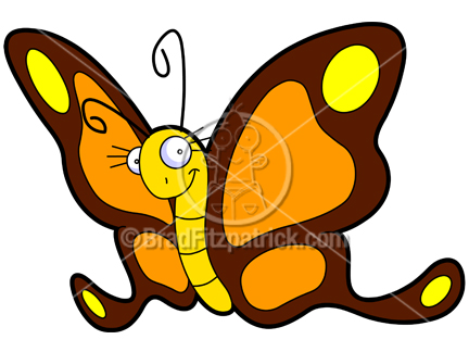 432x324 Cartoon Butterfly Clipart Character Royalty Free Butterfly