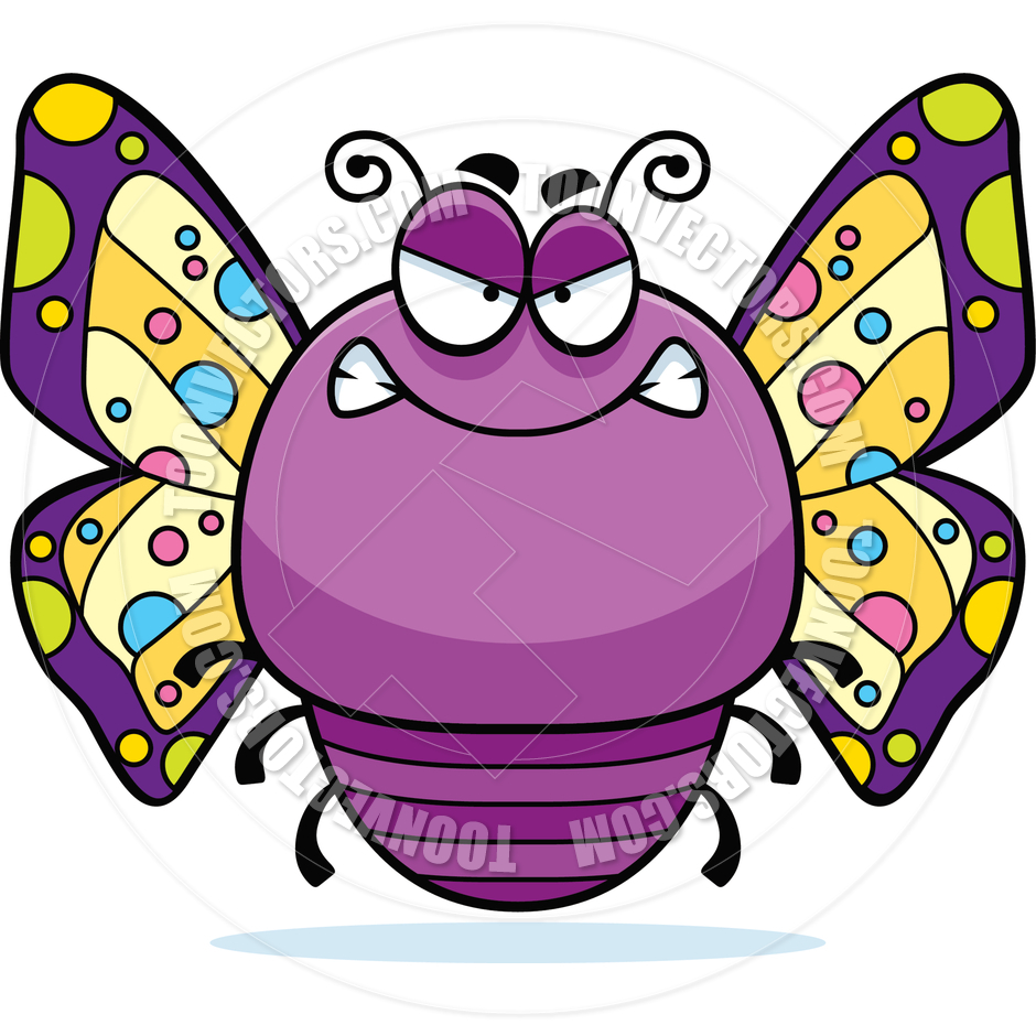 940x940 Cartoon Little Butterfly Angry By Cory Thoman Toon Vectors Eps