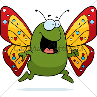 325x325 Butterfly Dancing Gl Stock Images
