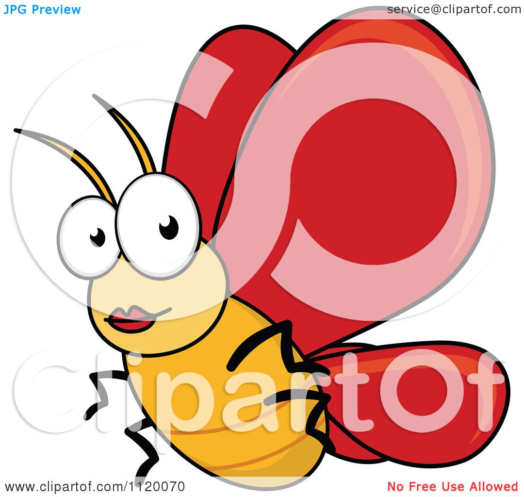 1080x1024 Cartoon Of A Happy Butterfly