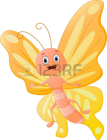 344x450 Cute Butterfly Cartoon Royalty Free Cliparts, Vectors, And Stock