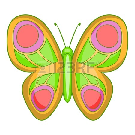 450x450 Insect Butterfly Icon. Cartoon Illustration Of Butterfly Vector