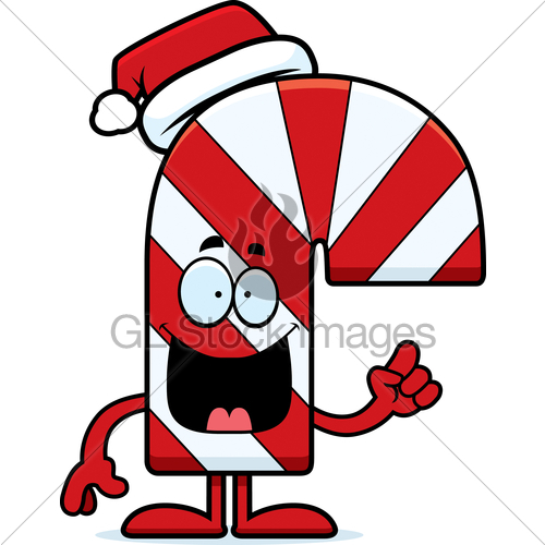 500x500 Cartoon Candy Cane Idea Gl Stock Images