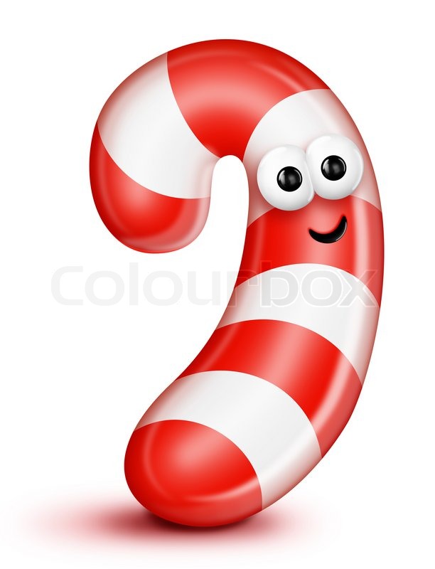 612x800 Whimsical Cartoon Candy Cane Stock Photo Colourbox