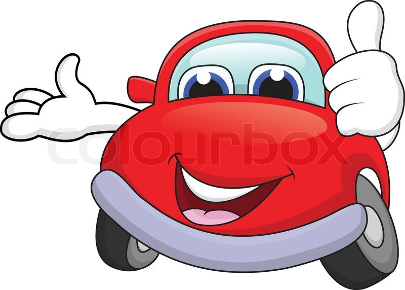 800x572 Funny Car Cartoon Stock Vector Colourbox