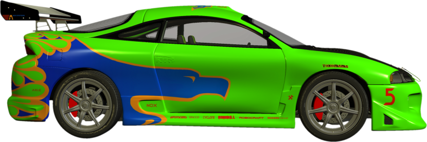 830x276 Cartoon Race Car Group