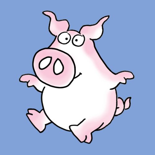 500x500 17 Best Images About Painted Cartoon Pigs Shops
