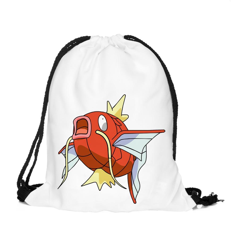 1000x1000 2017 Who Cares 3d Printing Backpack Magikarp Drawstring Bag