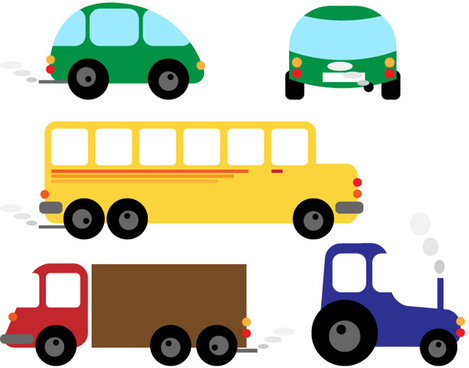 469x368 Color Cartoon Cars Free Vector Download (35,610 Free Vector)