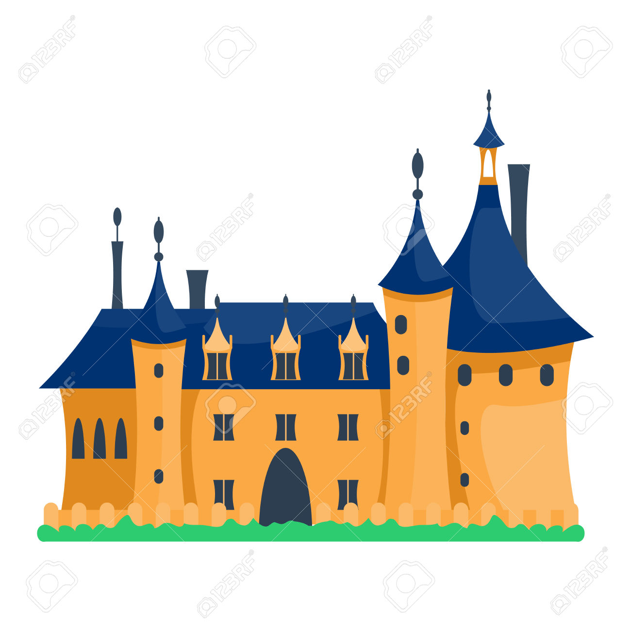 1300x1300 Fairy Tale Clipart Castle Tower