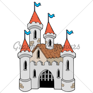 325x325 Fairytale Castle Kingdom Cartoon Style Gl Stock Images