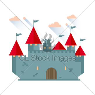 325x325 Cartoon Castle Scene Background Gl Stock Images