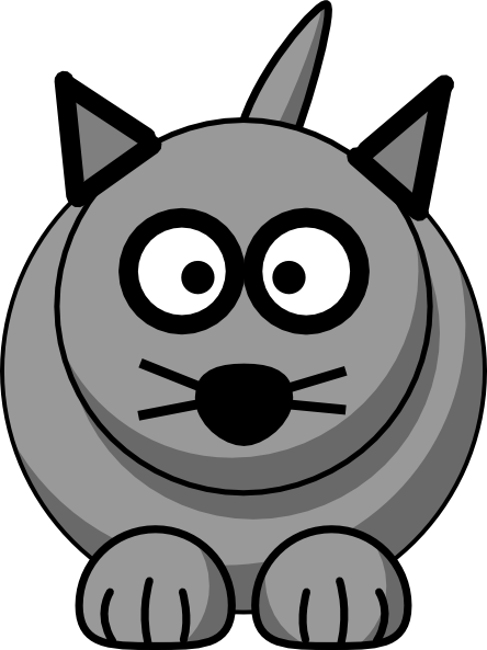 444x593 Cartoon Cat Clip Art