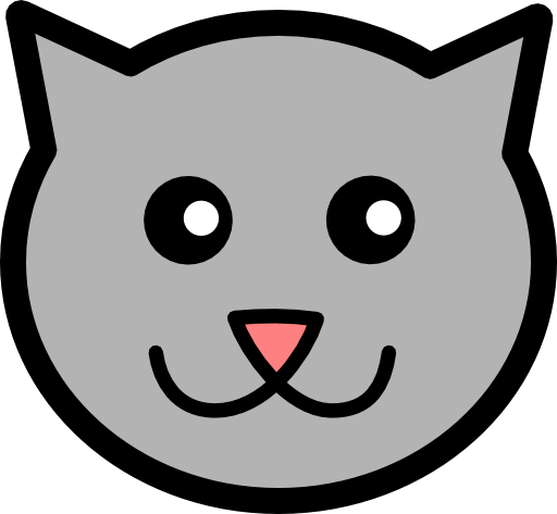 512x473 Cat Face Outline Clip Art