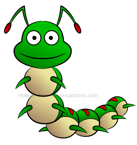 461x489 How To Create A Caterpillar Clip Art