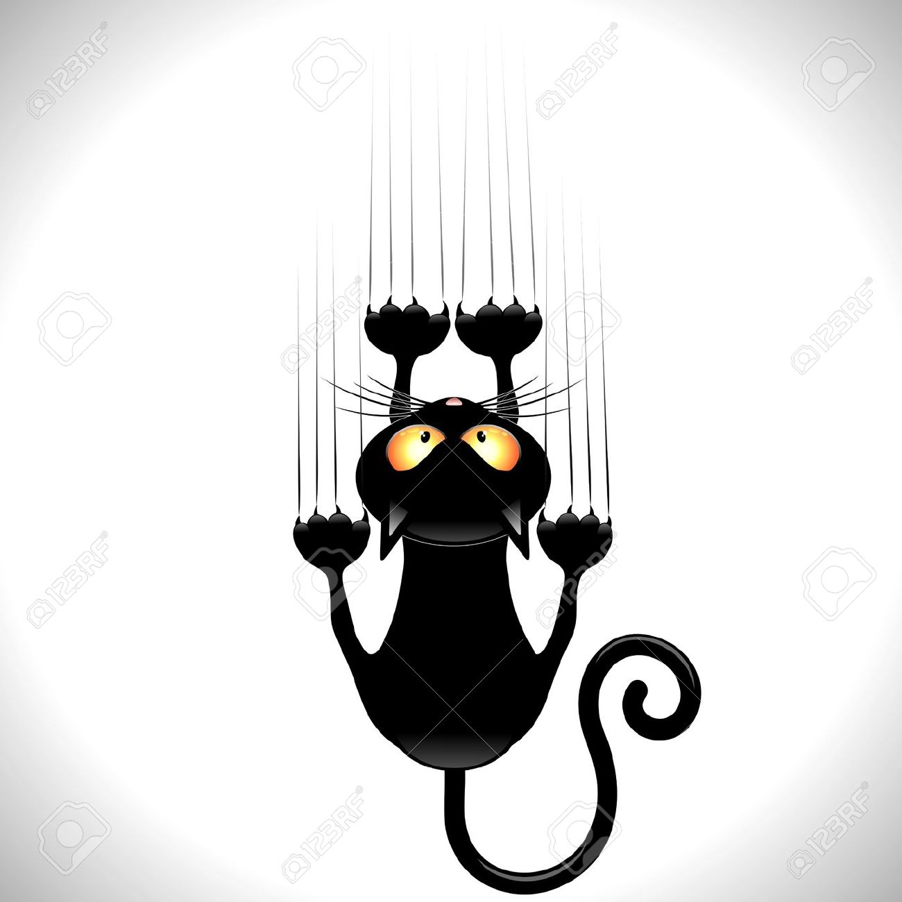 1300x1300 Black Cartoon Scratching Wall Royalty Free Cliparts, Vectors,