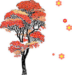 288x299 Japanese Cherry Blossom Tree Clip Art