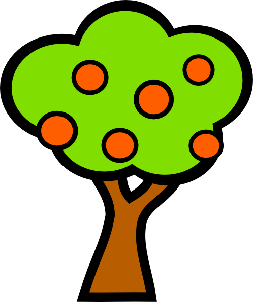 498x596 Tree With Fruits Clip Art