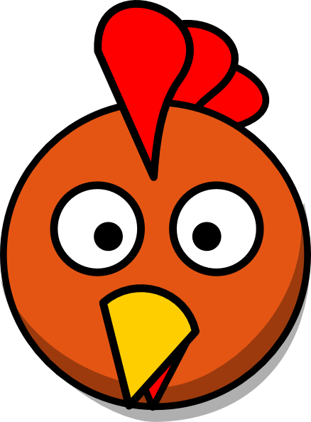 438x594 Chicken Head Clip Art