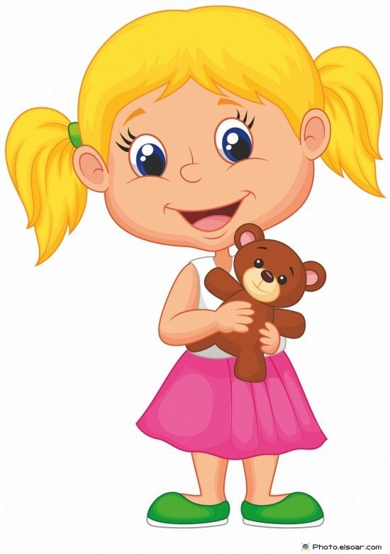 550x780 Little Girl Holding Bear Stuff Kids Clip Art Funny