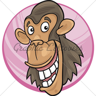 325x325 Chimpanzee Cartoon Gl Stock Images