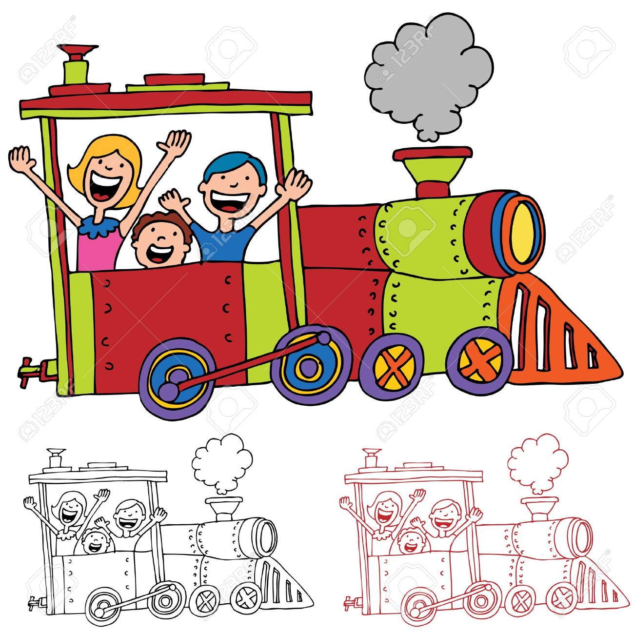 1300x1300 Locomotive Clipart Cartoon Train