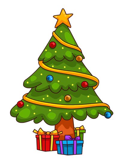 407x551 Best Cartoon Christmas Tree Ideas Christmas