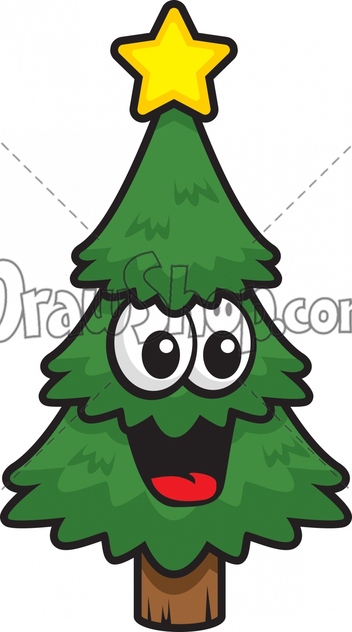 352x632 Christmas Tree Clipart Smiling
