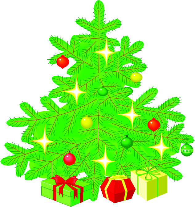 633x670 Pictures Of Cartoon Christmas Trees